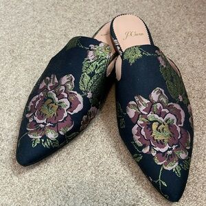 Floral Fabric Mules